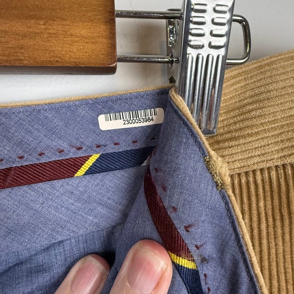 Lands End Mens 35 Traditional Fit Corduroy Pants Tan Khaki 100% Cotton - Picture 5 of 11